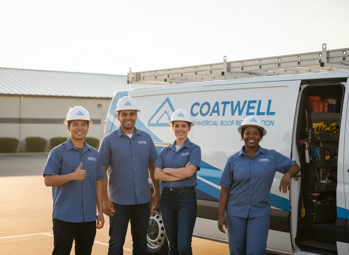 Commercial roof coating company in Wright, AR