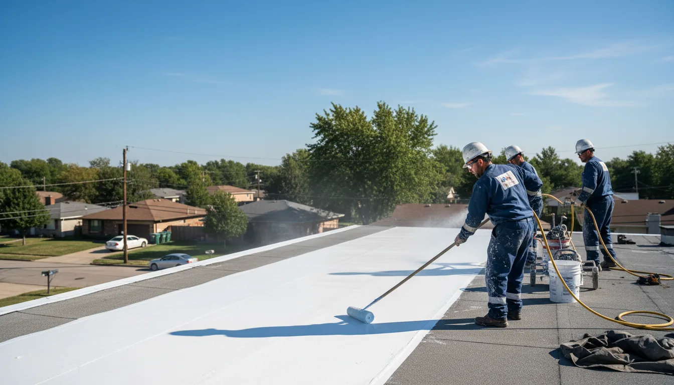 Commercial roof coating in Wright, AR near me